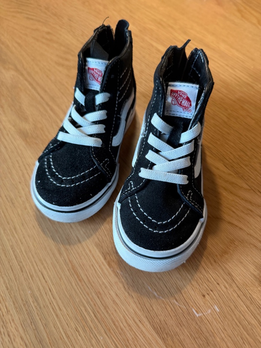 Vans Kids Sk8-high zip Black and White